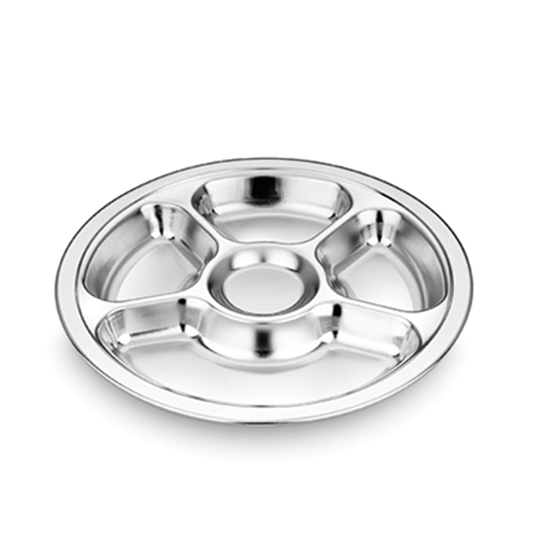 中式圓五格快餐盤(pán)